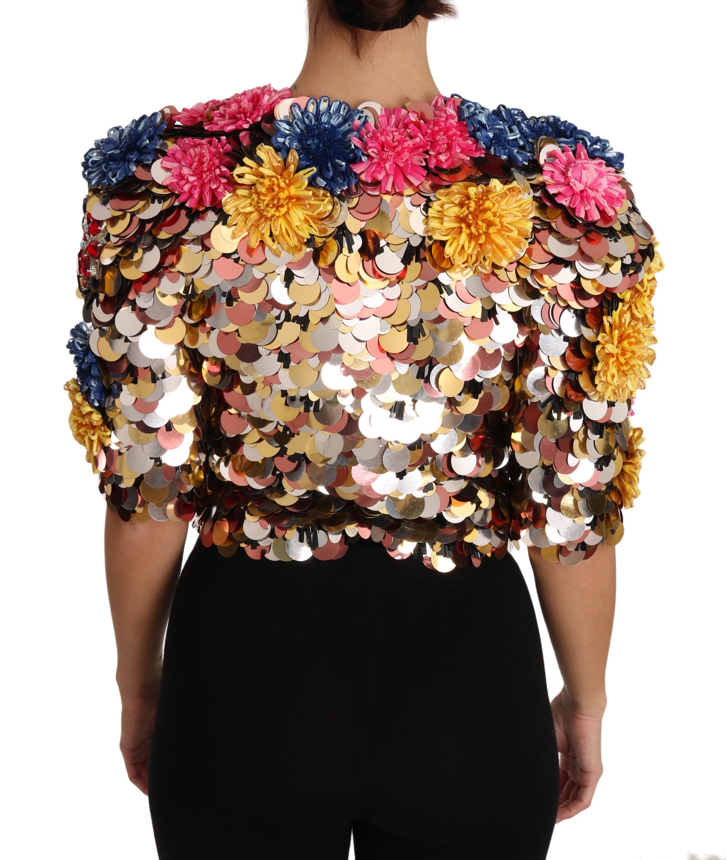Chaqueta corta con cristales de Sicilia Enchanted