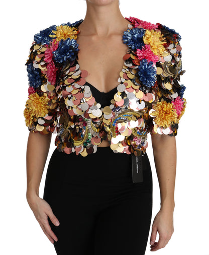 Chaqueta corta con cristales de Sicilia Enchanted