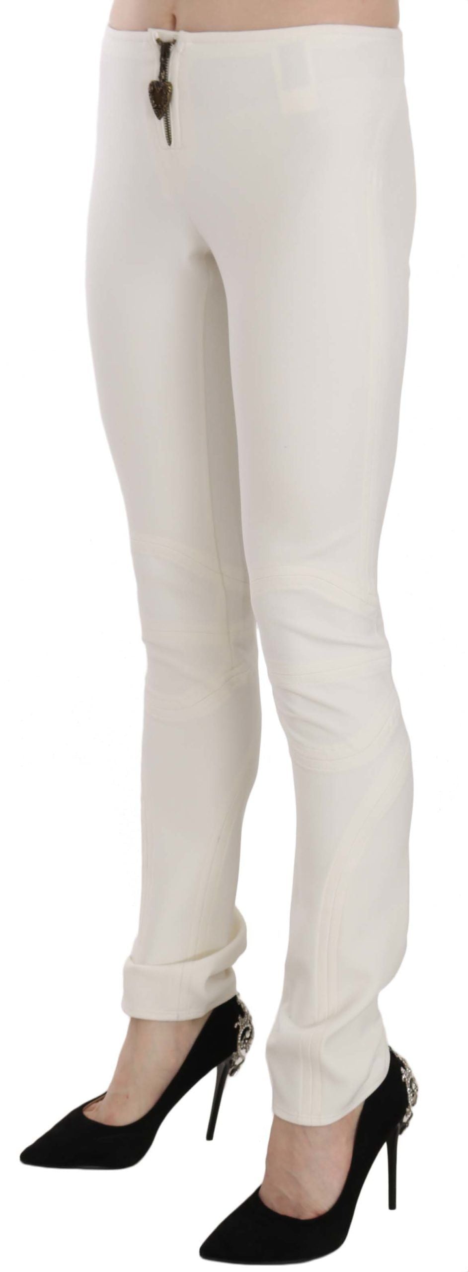 Pantalones de vestir ajustados y elegantes de cintura media