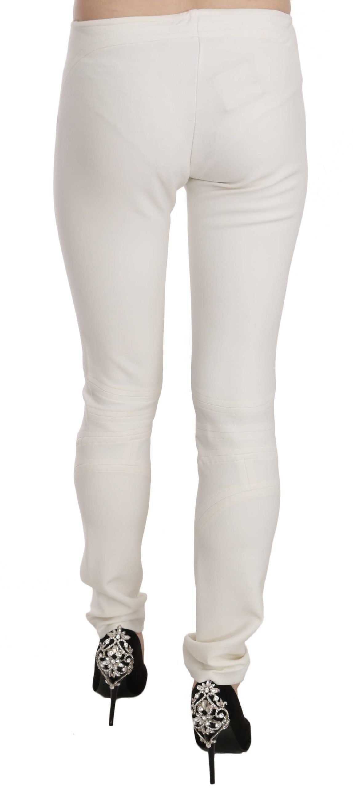 Pantalones de vestir ajustados y elegantes de cintura media
