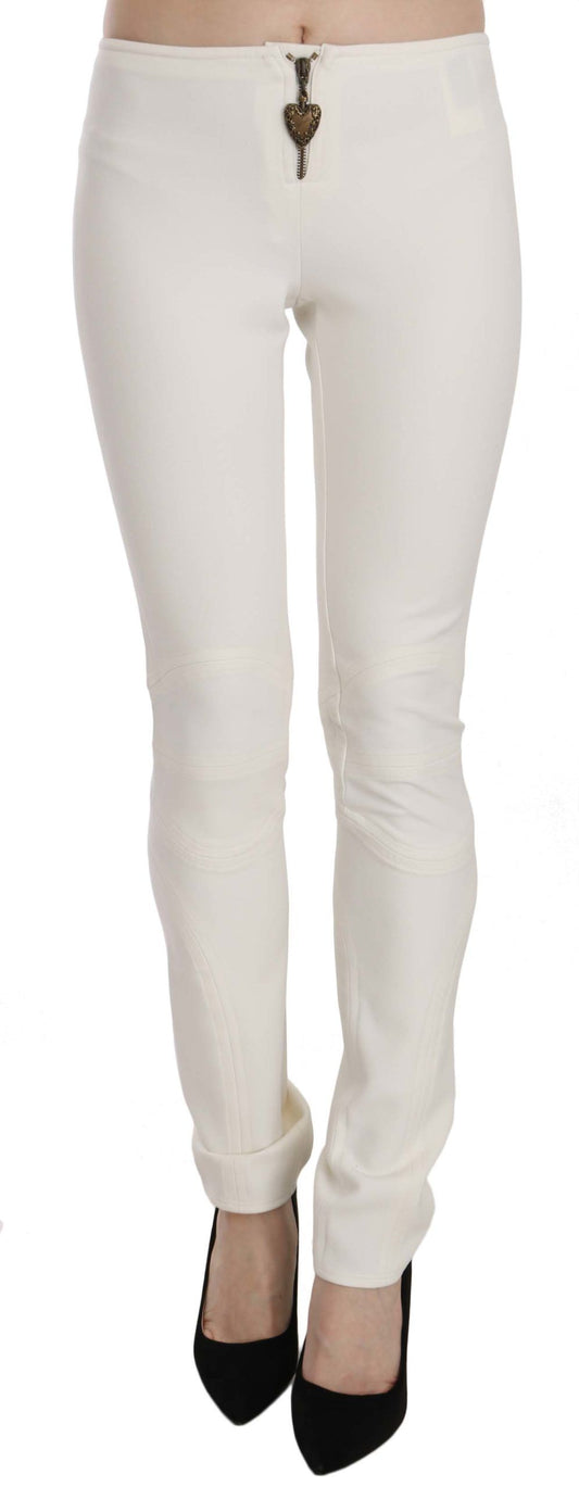 Pantalones de vestir ajustados y elegantes de cintura media