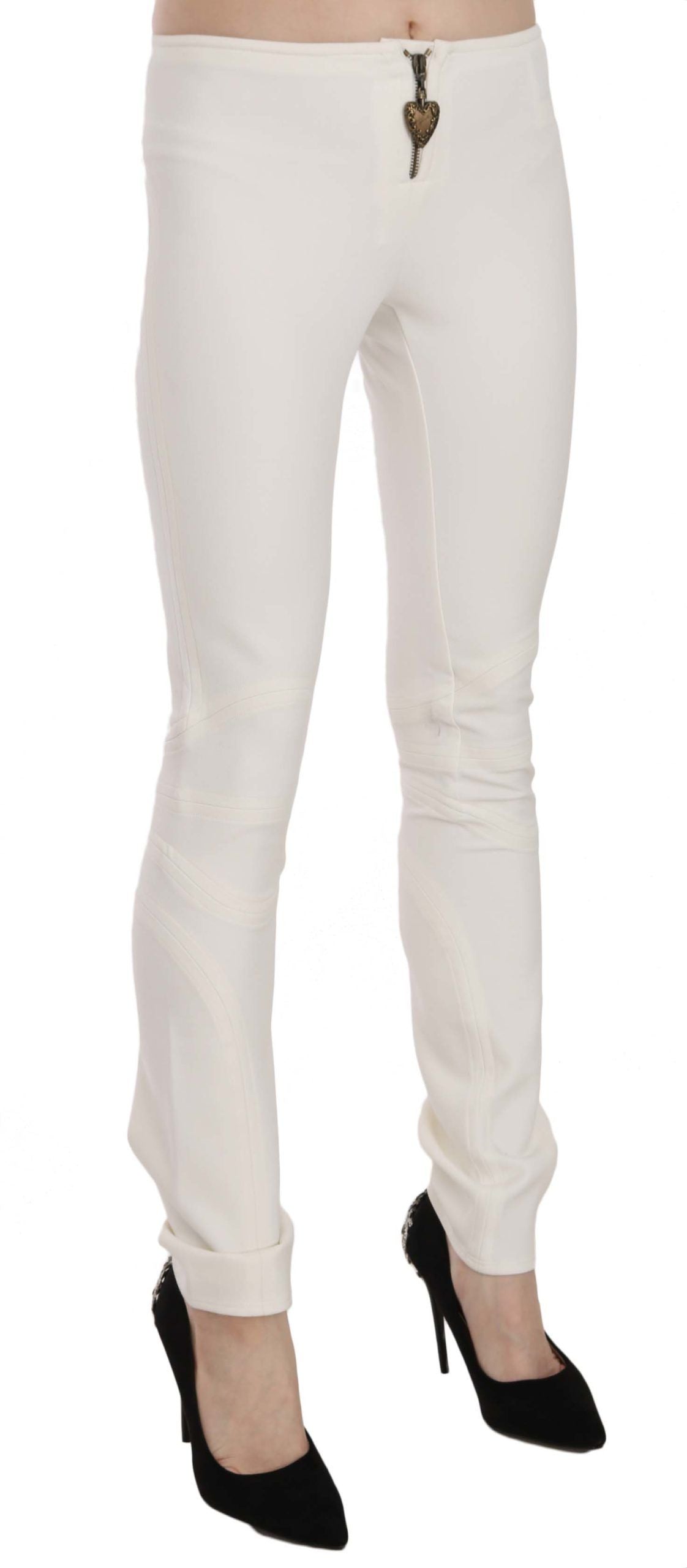 Pantalones de vestir ajustados y elegantes de cintura media