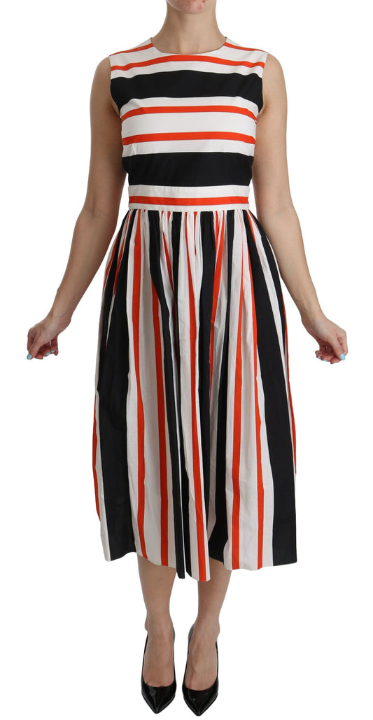 Vestido midi plisado de corte A