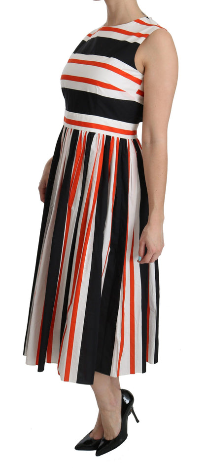 Vestido midi plisado de corte A