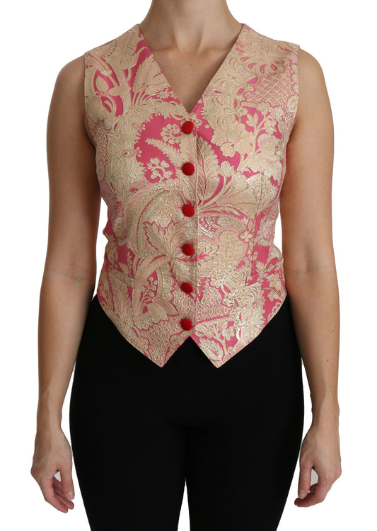 Elegante camiseta sin mangas con cuello en V en mezcla de seda
