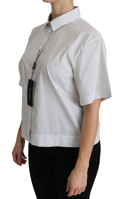 Elegante polo de algodón blanco