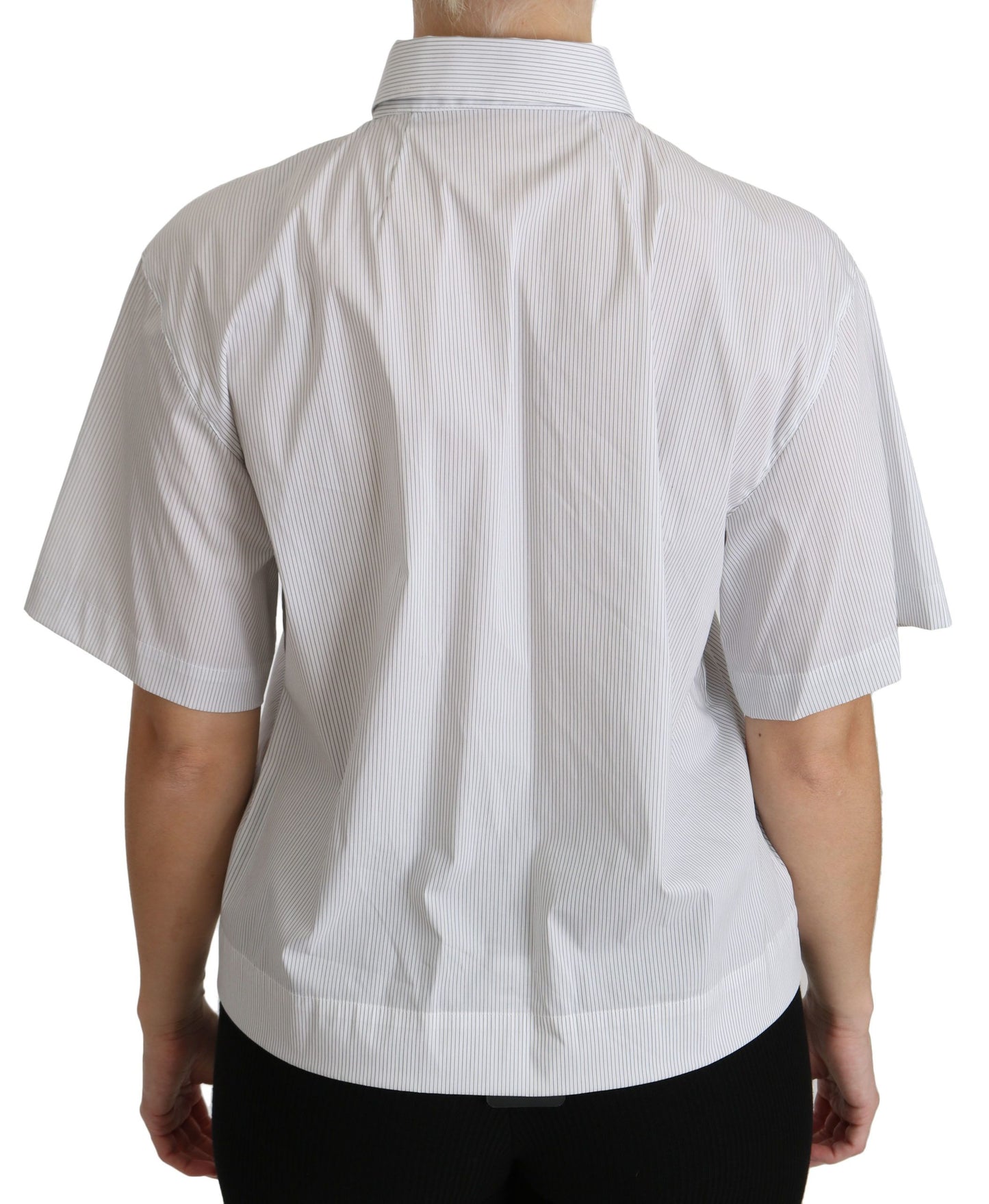 Elegante polo de algodón blanco