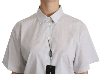 Elegante polo de algodón blanco