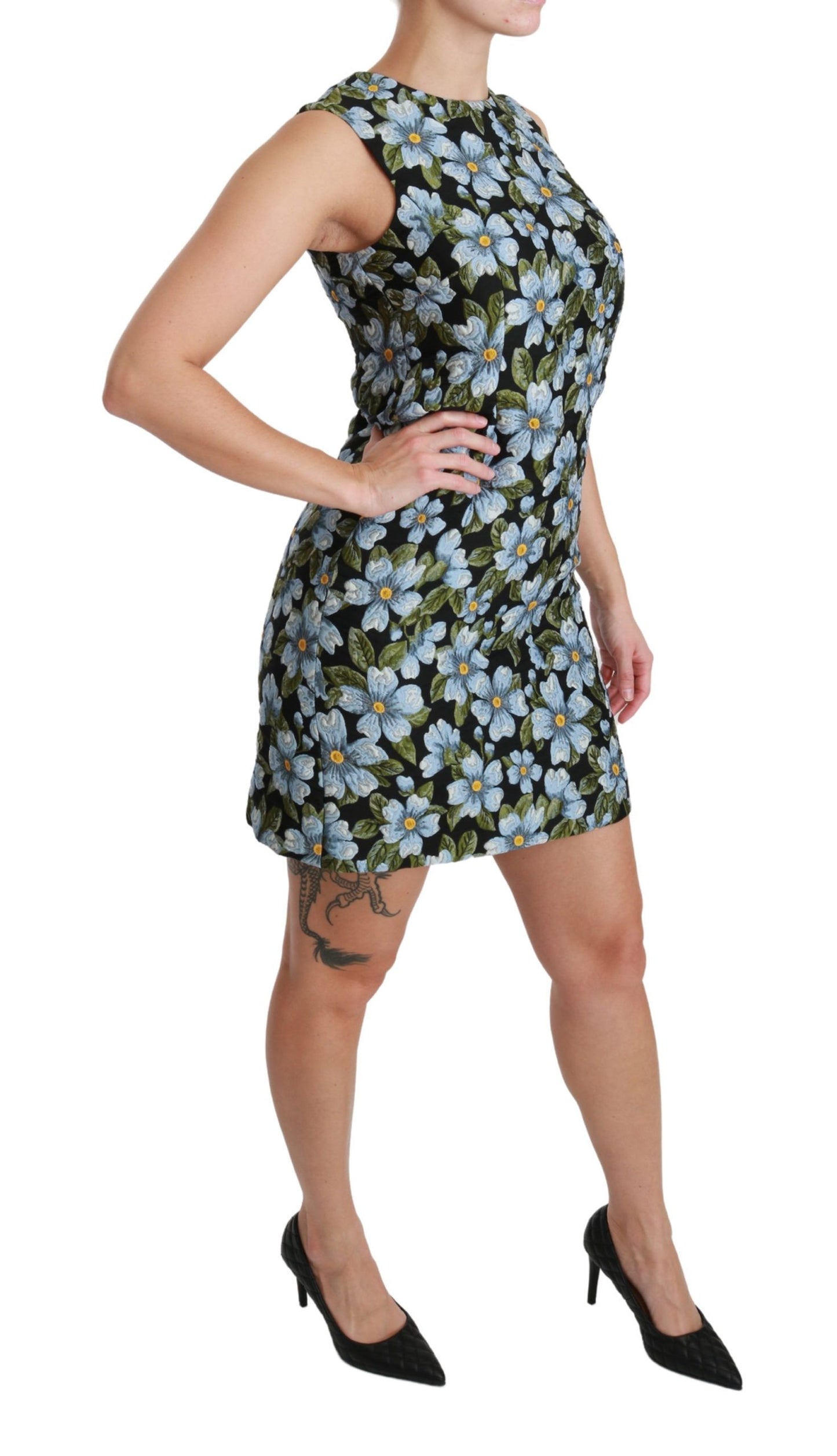 Elegante minivestido floral