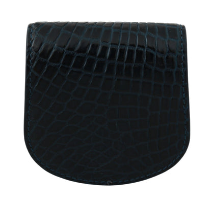 Exquisita cartera con monedero azul oscuro