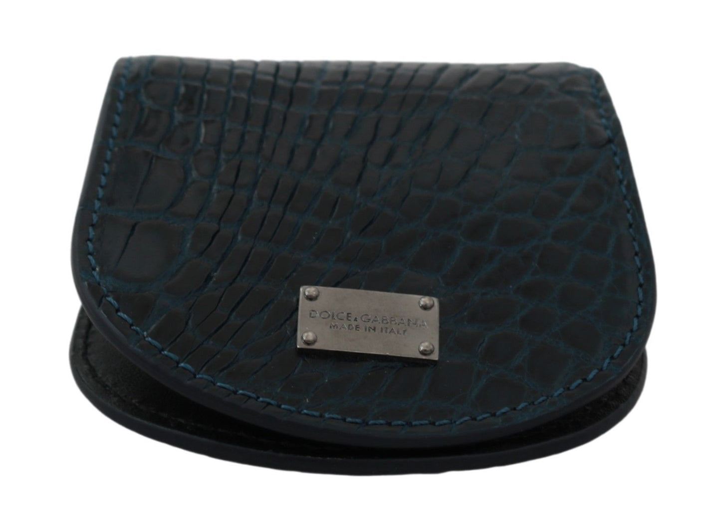 Exquisita cartera con monedero azul oscuro