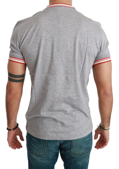 Camiseta elegante de algodón gris con motivo del Año del Cerdo