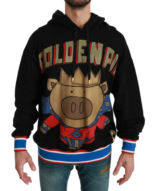 Elegante jersey con capucha y motivo regio