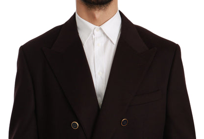 Elegante blazer de cachemir Taormina color burdeos