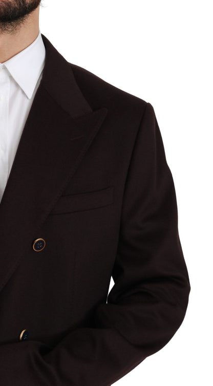 Elegante blazer de cachemir Taormina color burdeos