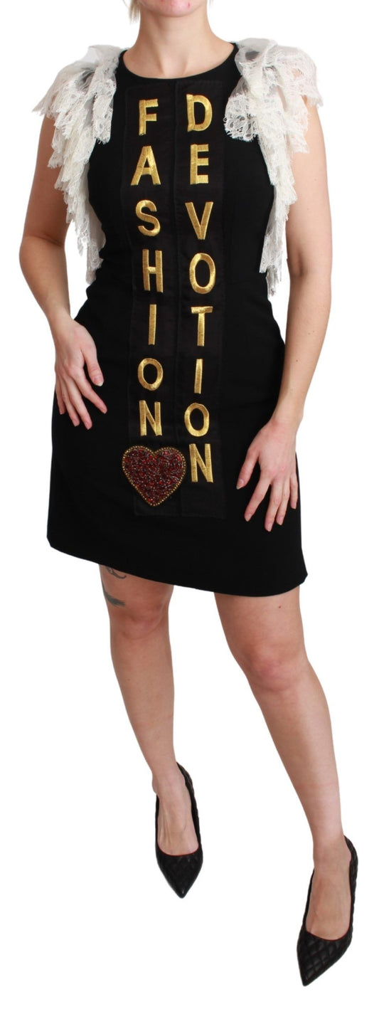 Vestido mini elegante sin mangas con detalle de encaje