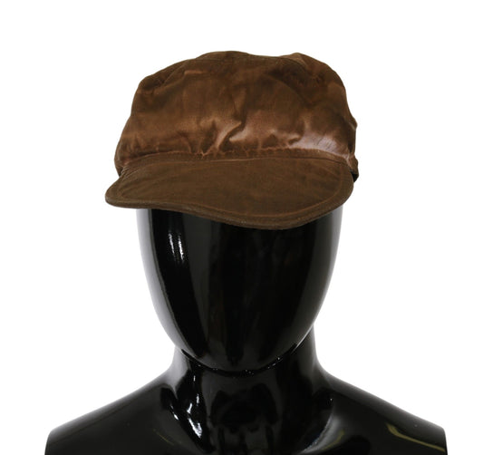 Elegant Brown Newsboy Hat