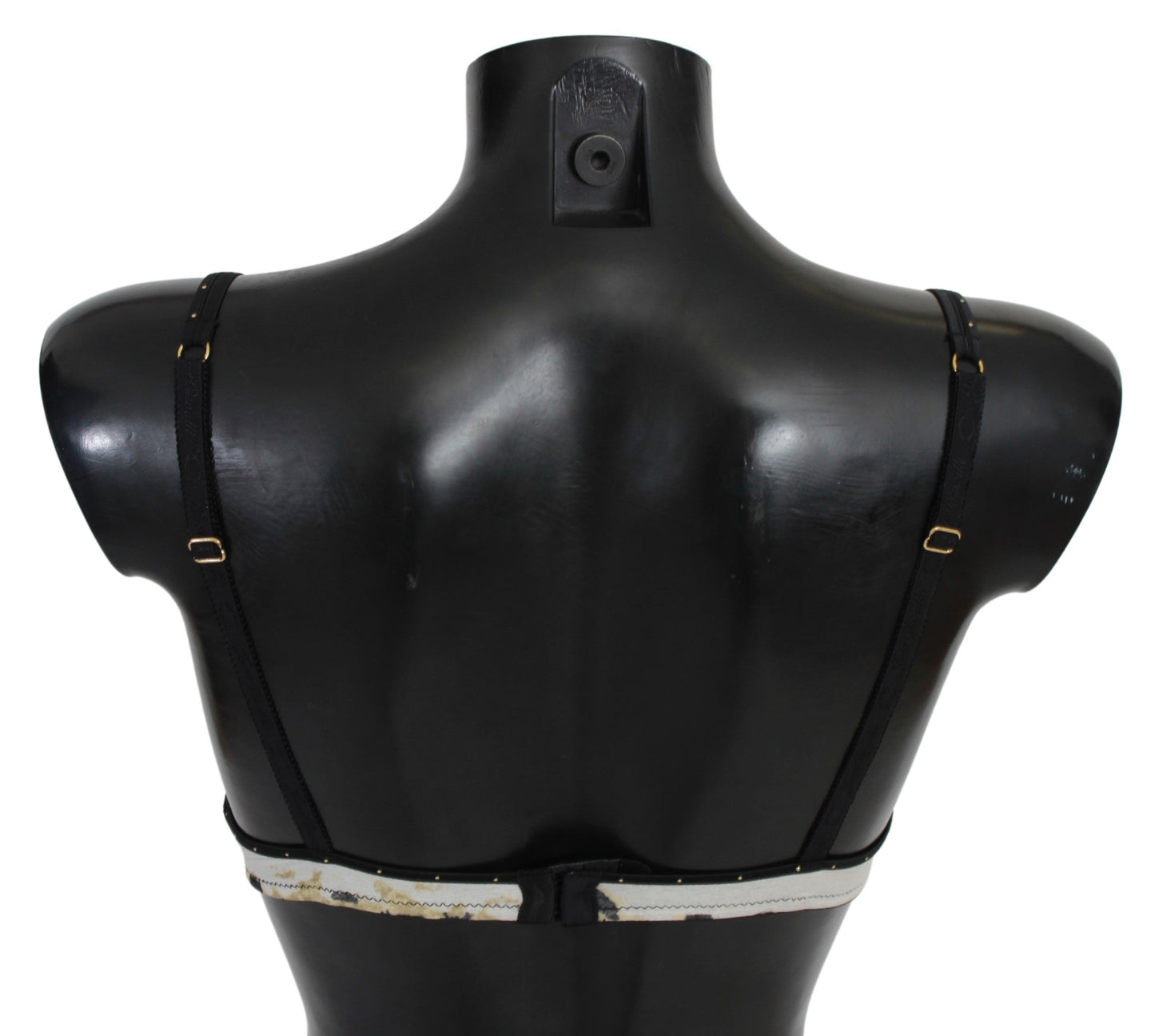 Elegante sujetador push-up blanco con detalles de logotipo