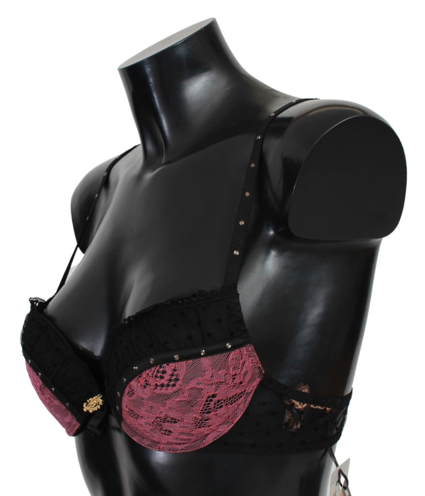 Elegante sujetador push-up de encaje negro