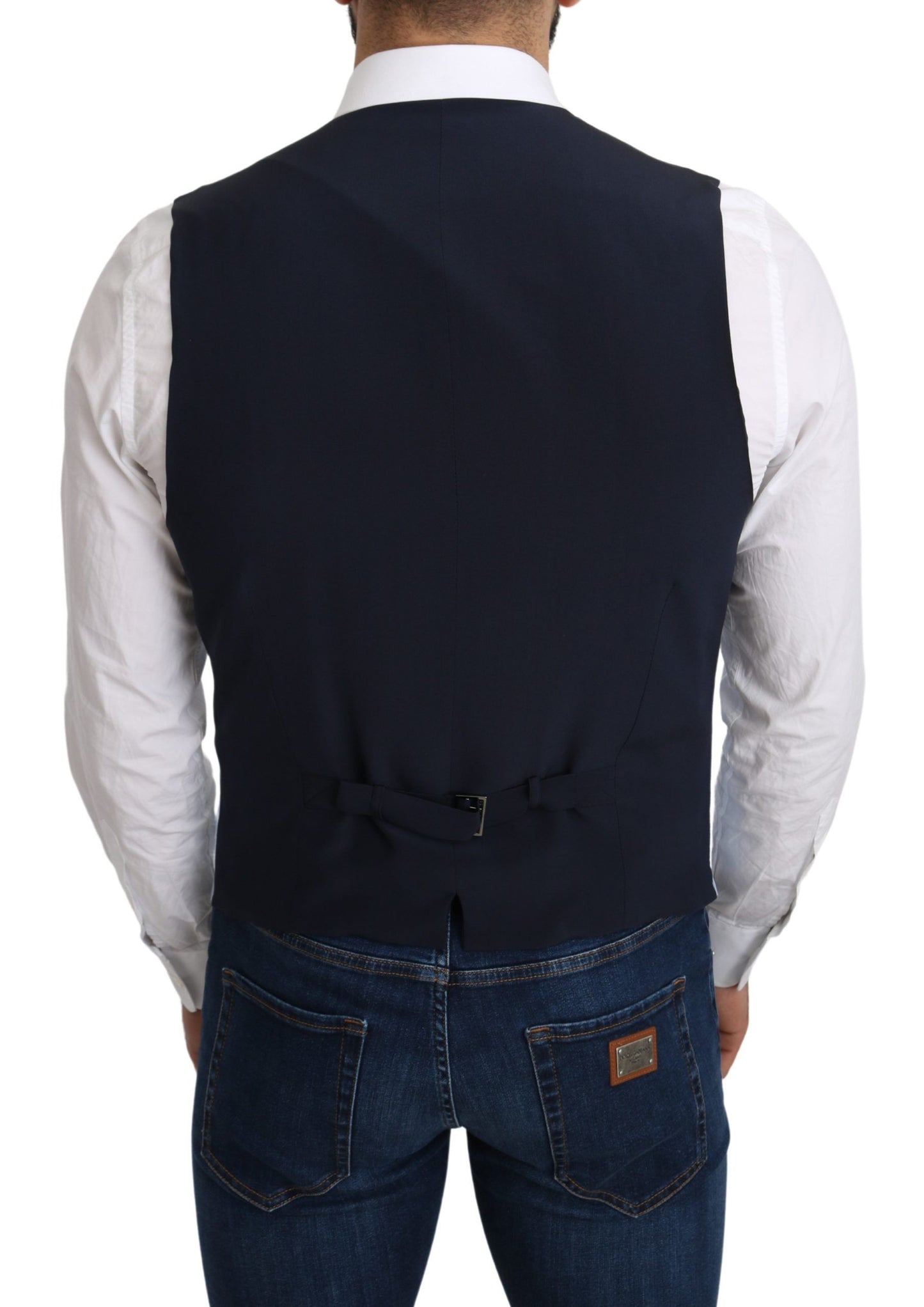 Elegante chaleco formal azul celeste para hombre