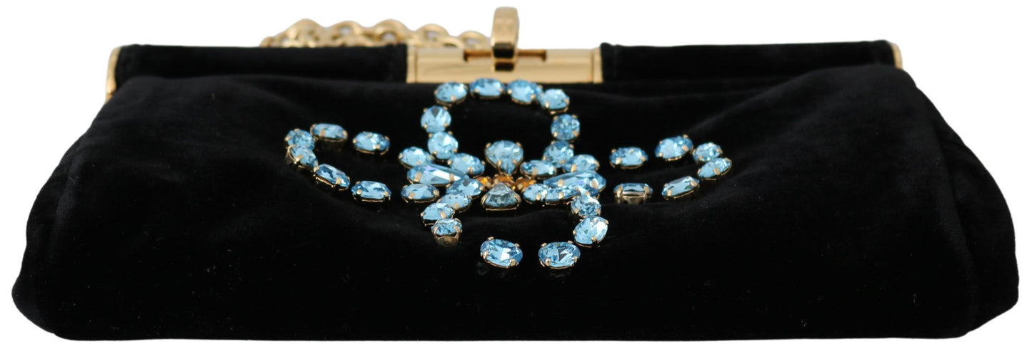 Bolso bandolera de fiesta de noche de terciopelo con tachuelas de cristal
