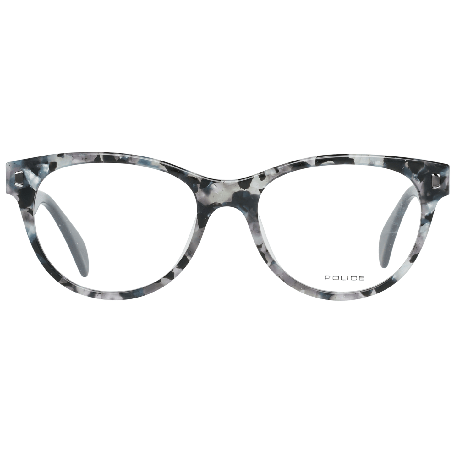 Elegantes gafas de montura completa en gris para mujer