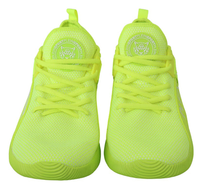 Zapatillas deportivas casuales elegantes de color verde claro