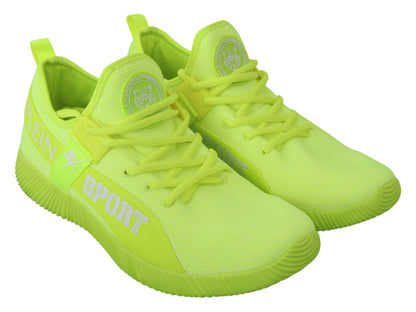 Zapatillas deportivas casuales elegantes de color verde claro
