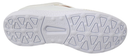 Zapatillas Becky blancas y elegantes con detalles rosas