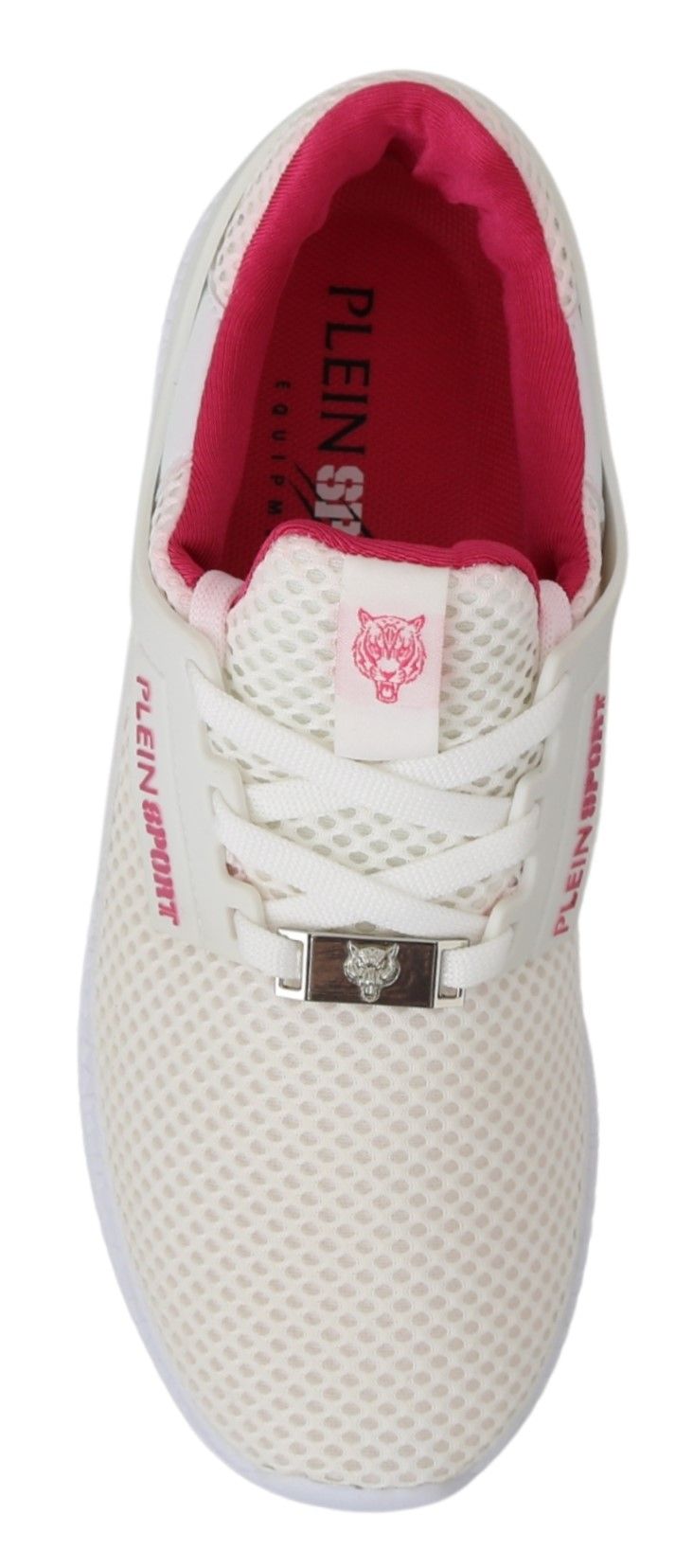 Zapatillas Becky blancas y elegantes con detalles rosas