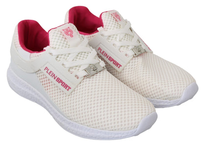 Zapatillas Becky blancas y elegantes con detalles rosas