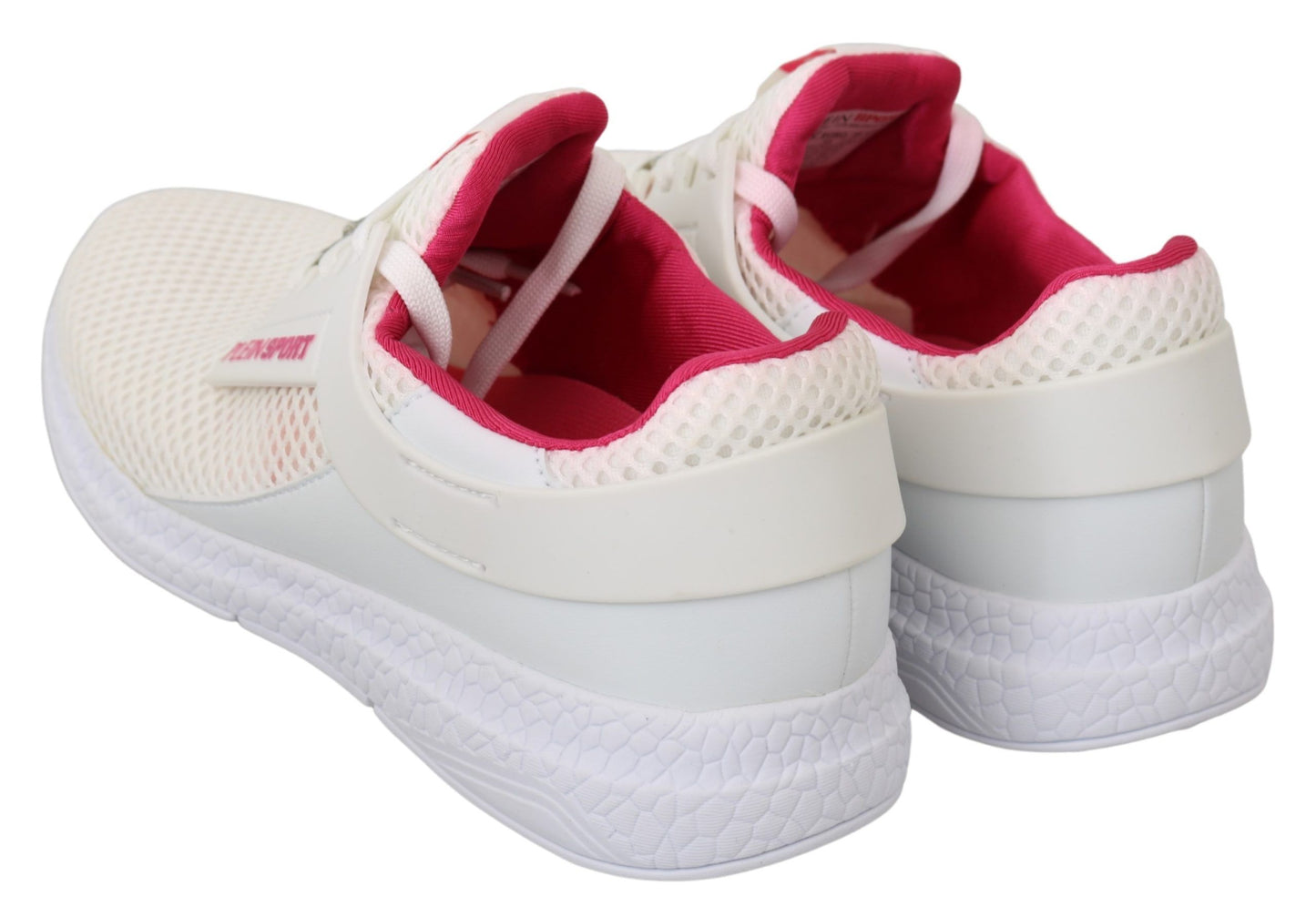 Zapatillas Becky blancas y elegantes con detalles rosas