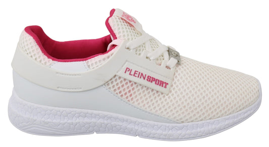 Zapatillas Becky blancas y elegantes con detalles rosas