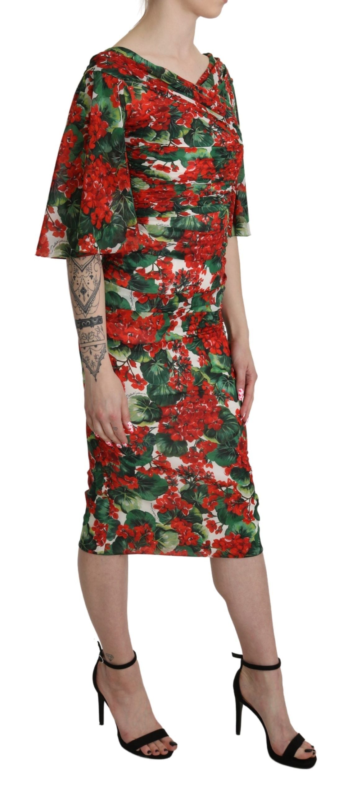 Encantador vestido midi floral