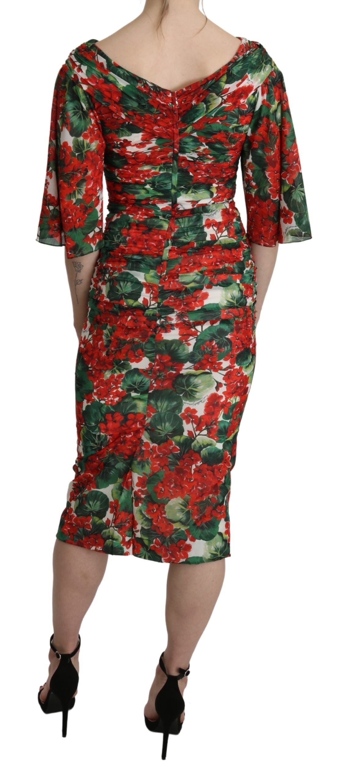 Encantador vestido midi floral