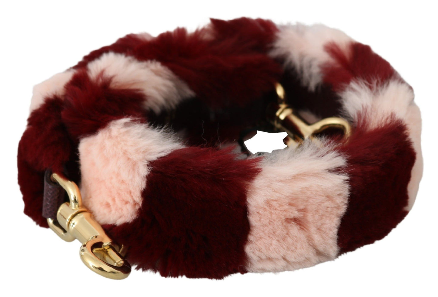 Correa de hombro de piel rosa burdeos, accesorio de lujo