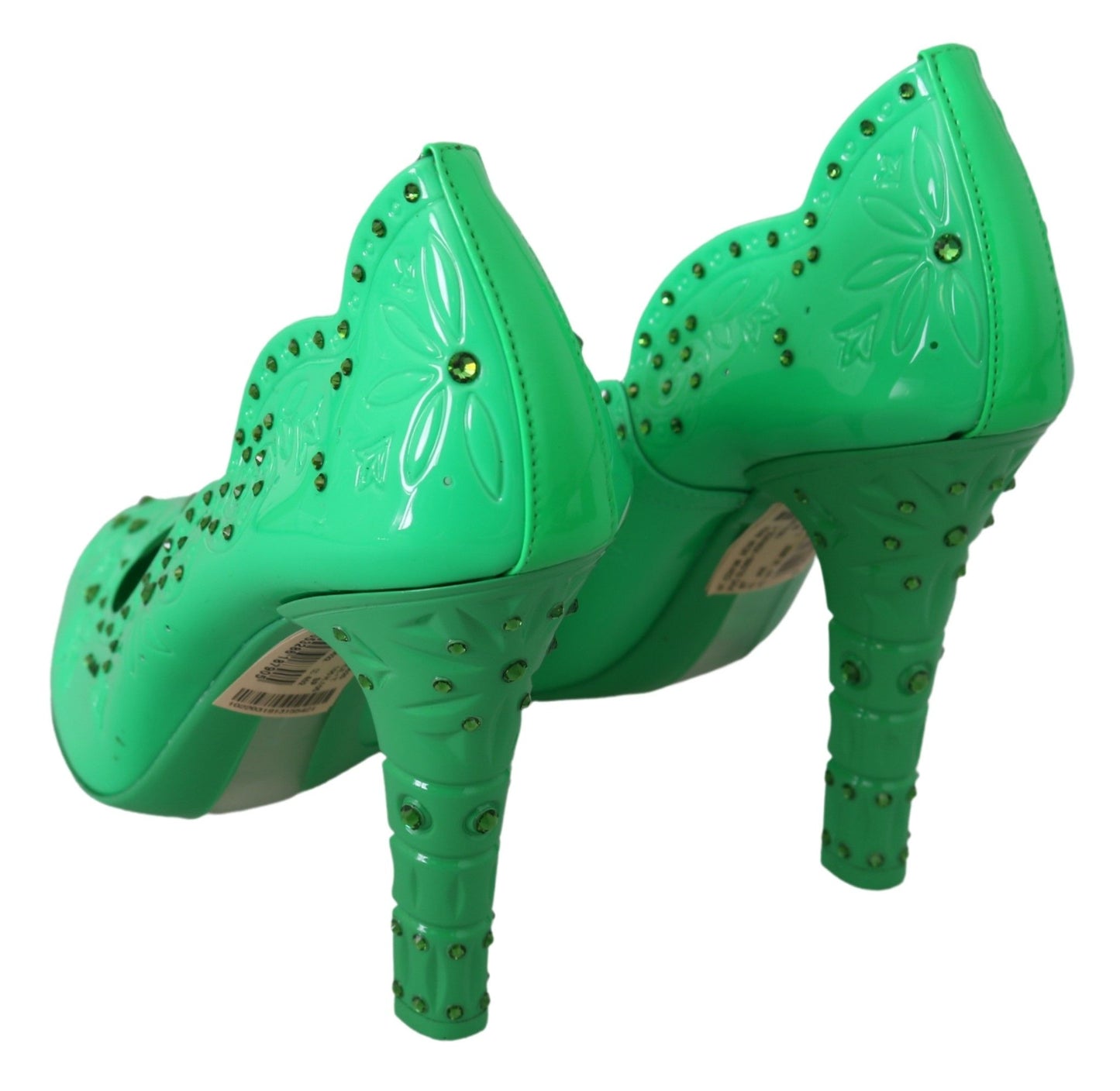 Encantadores zapatos de tacón de cristal de Cenicienta