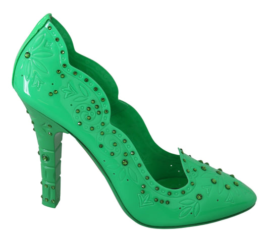 Encantadores zapatos de tacón de cristal de Cenicienta