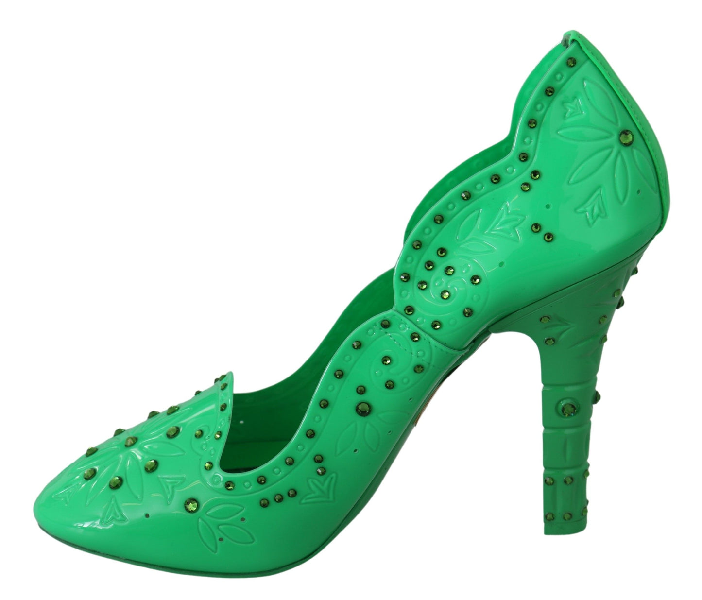 Encantadores zapatos de tacón de cristal de Cenicienta
