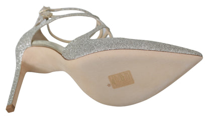 Zapatos de tacón de piel Platinum Ice Lancer: elegancia refinada