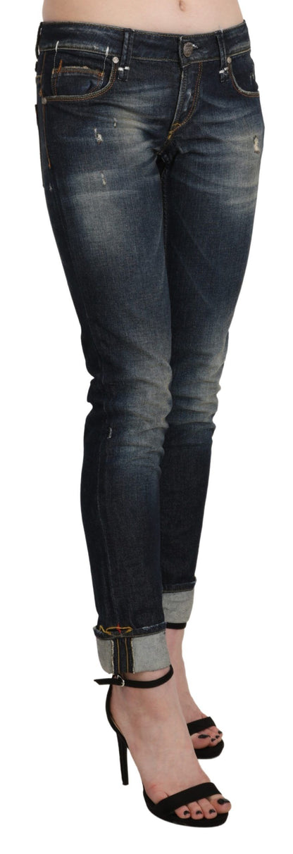 Vaqueros pitillo azul oscuro chic