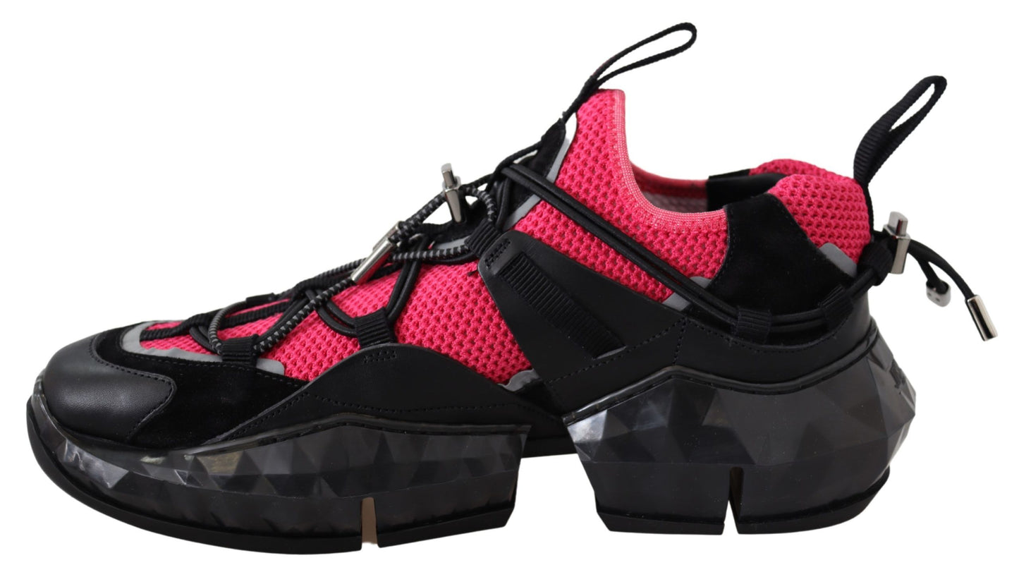 Zapatillas deportivas de malla de cuero Electric Elegance
