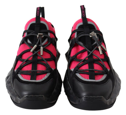 Zapatillas deportivas de malla de cuero Electric Elegance