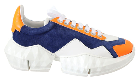 Zapatillas deportivas de mezcla de cuero Electric Elegance