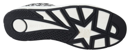 Zapatillas brillantes sin cordones - Plateadas y negras