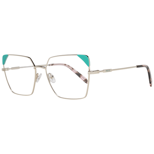 Gafas de sol de montura completa doradas radiantes para mujer