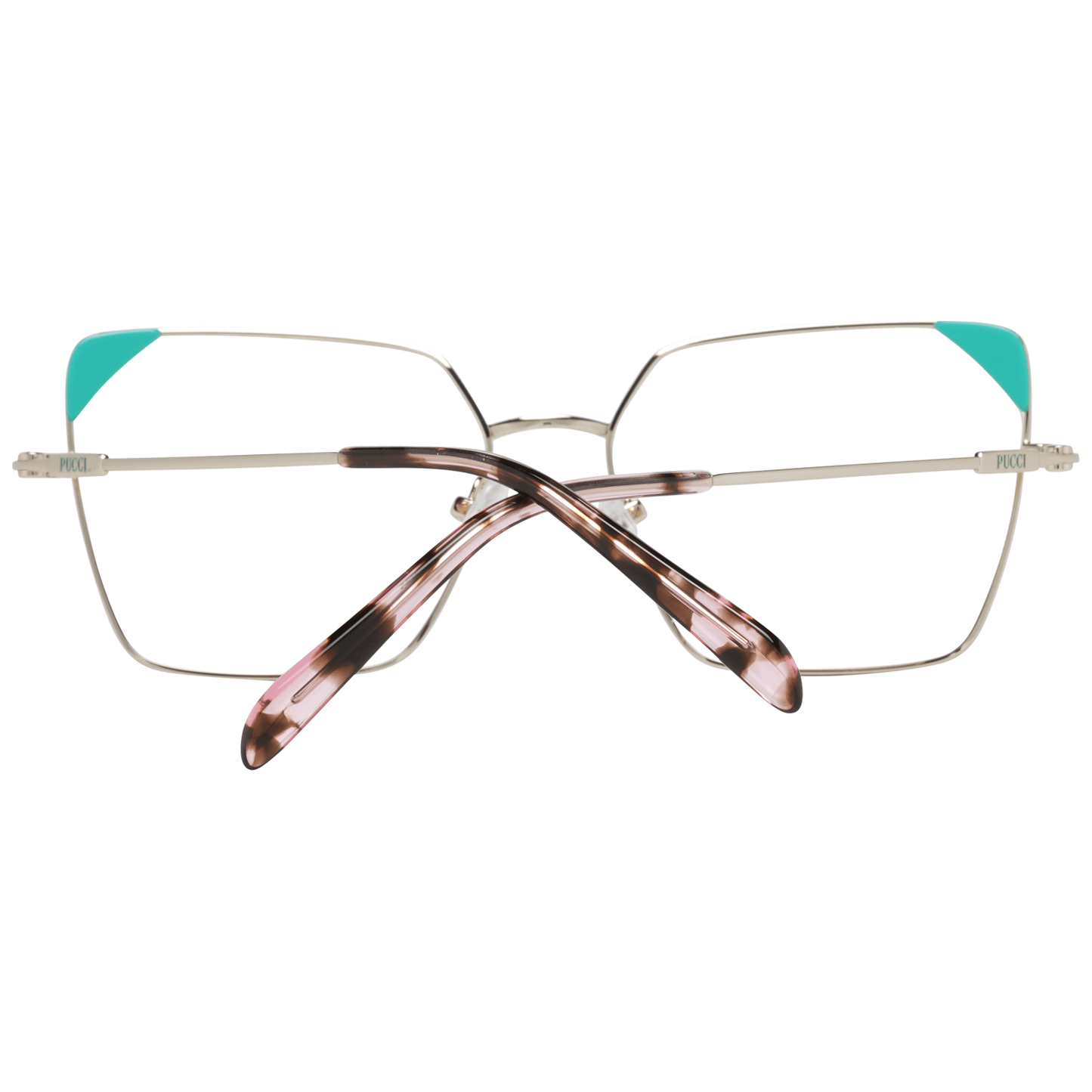 Gafas de sol de montura completa doradas radiantes para mujer