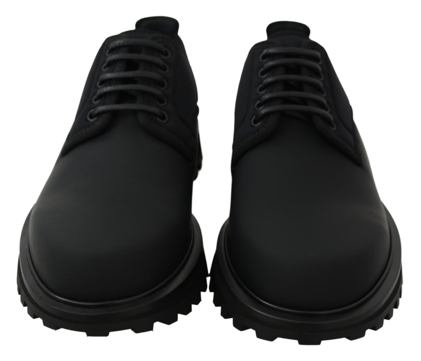 Elegantes zapatos Derby de piel de becerro negros