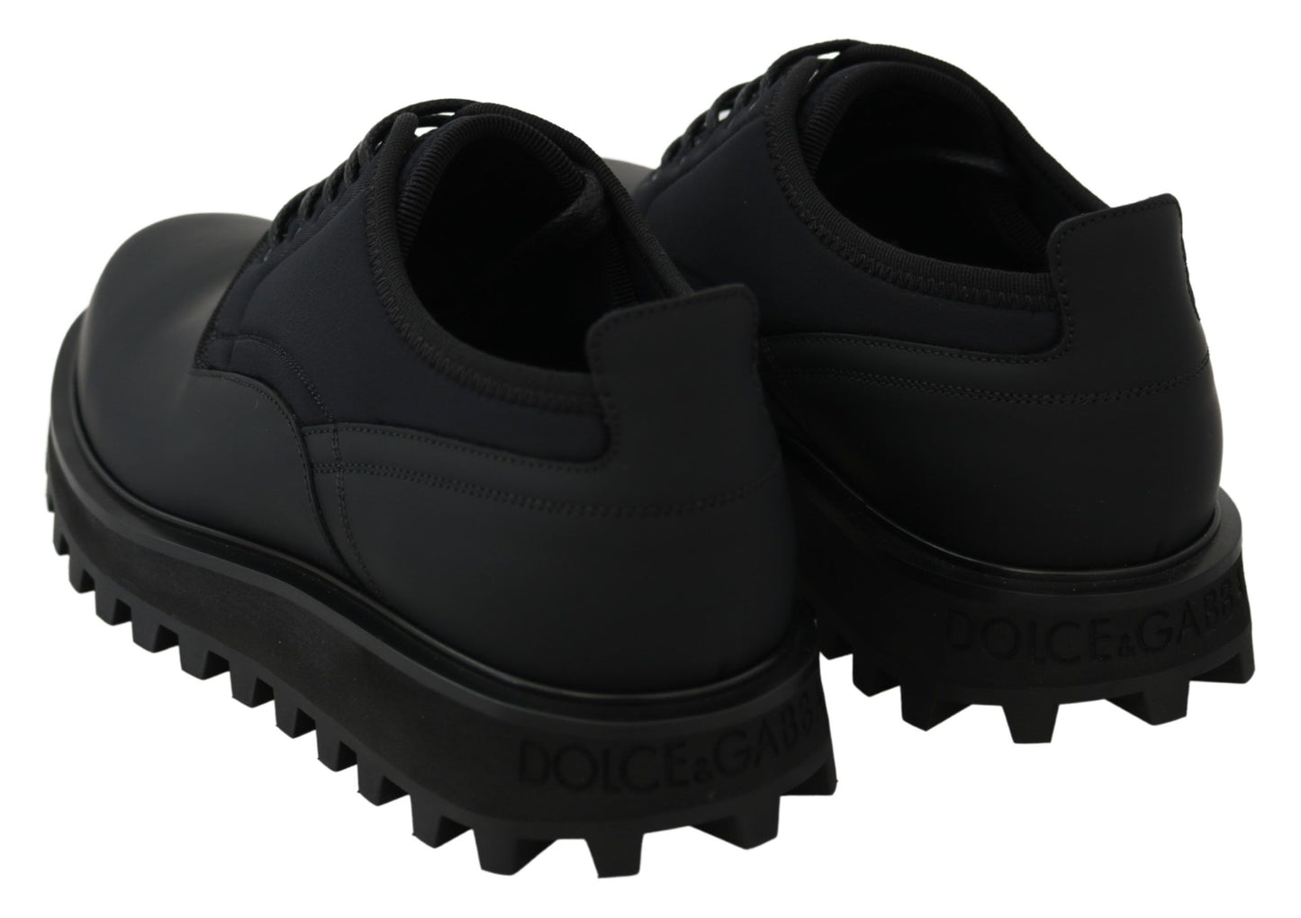 Elegantes zapatos Derby de piel de becerro negros
