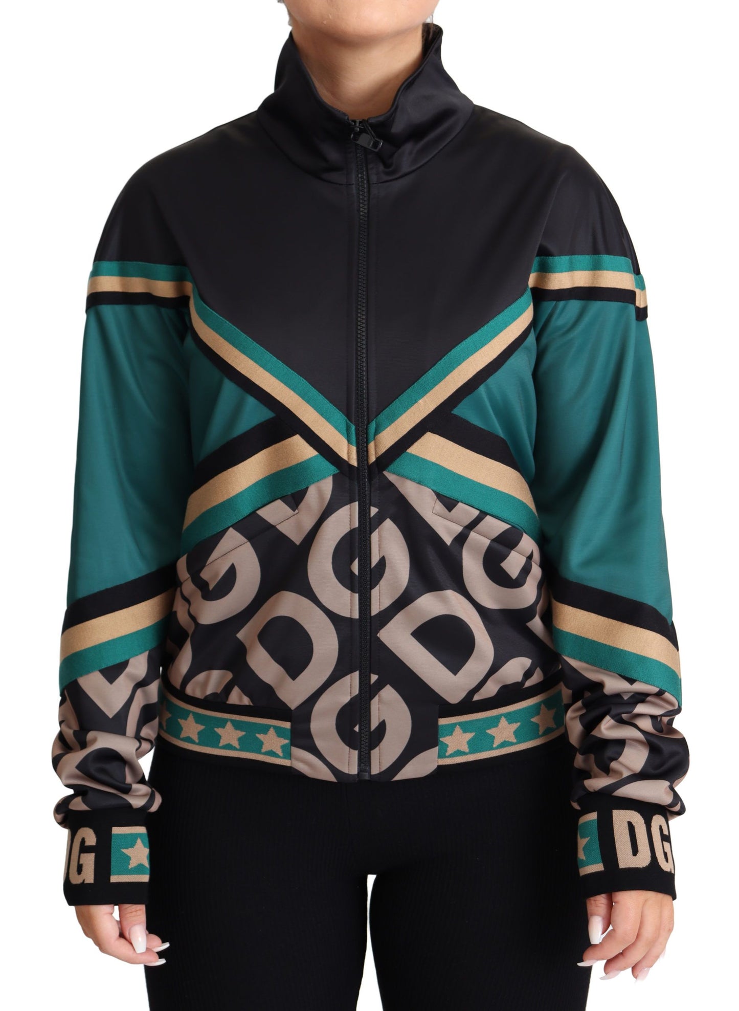 Chaqueta deportiva multicolor chic con logo Mania